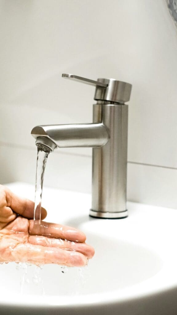 Clean running water from sink after Las Vegas plumbing service